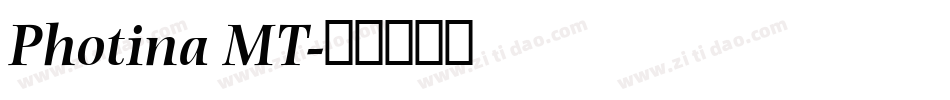 Photina MT字体转换